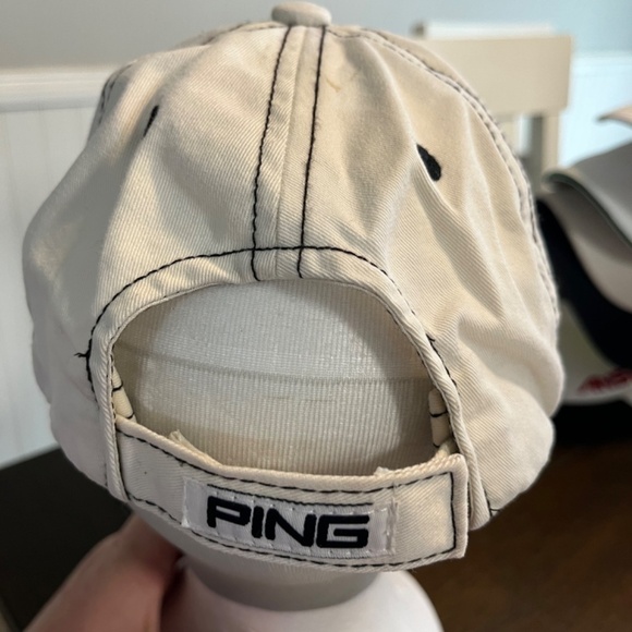 Ping Golf Hat Adjustable Cap Mr Ping man Logo Pingman - Picture 3 of 5